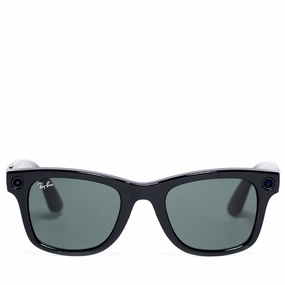 Ray-Ban Wayfarer Meta - Shiny Black/G15 Green