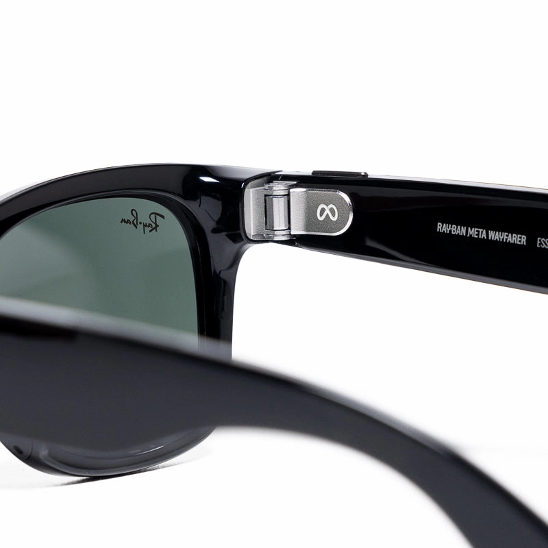 Ray-Ban Wayfarer Meta - Shiny Black/G15 Green