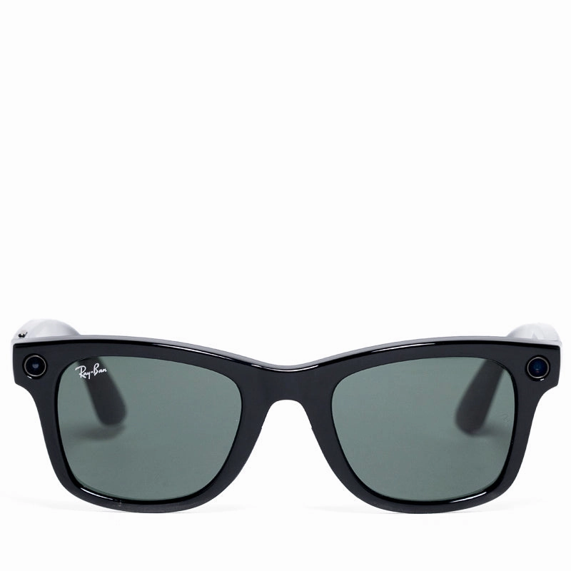 Ray-Ban Wayfarer Meta - Shiny Black/G15 Green