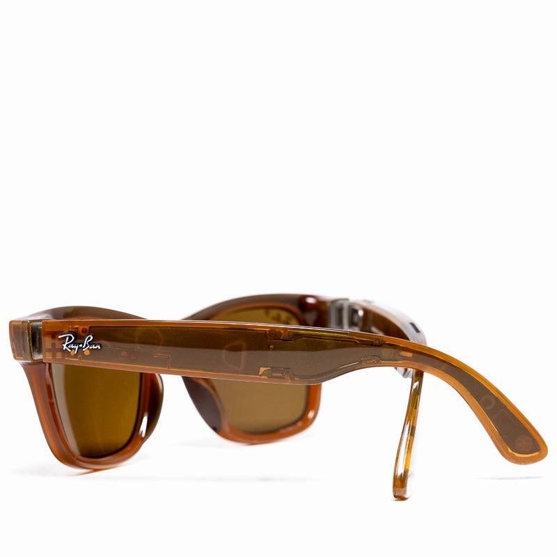 Ray-Ban Wayfarer Meta - Shiny Caramel/Polar Brown