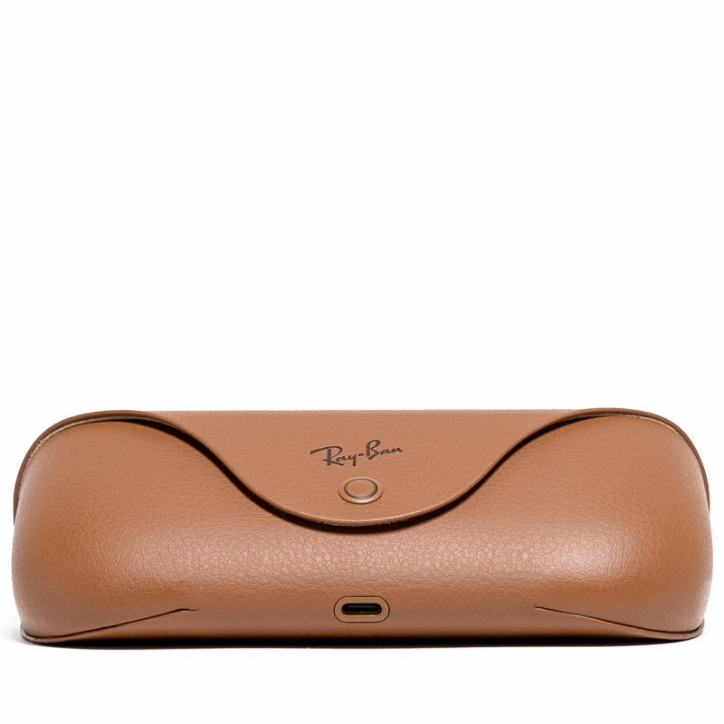 Ray-Ban Wayfarer Meta - Shiny Caramel/Polar Brown