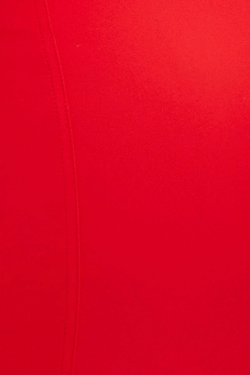 Red Corset Top Crop Sleeveless