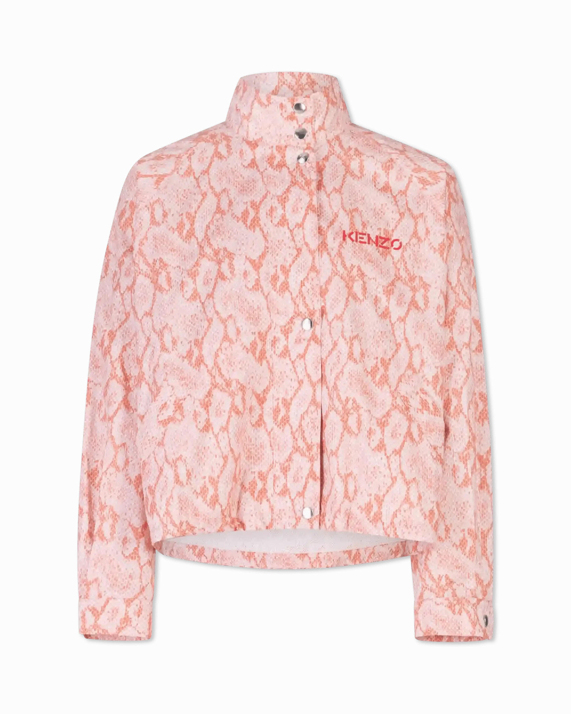 Snakeskin Printed Blouson Jacket
