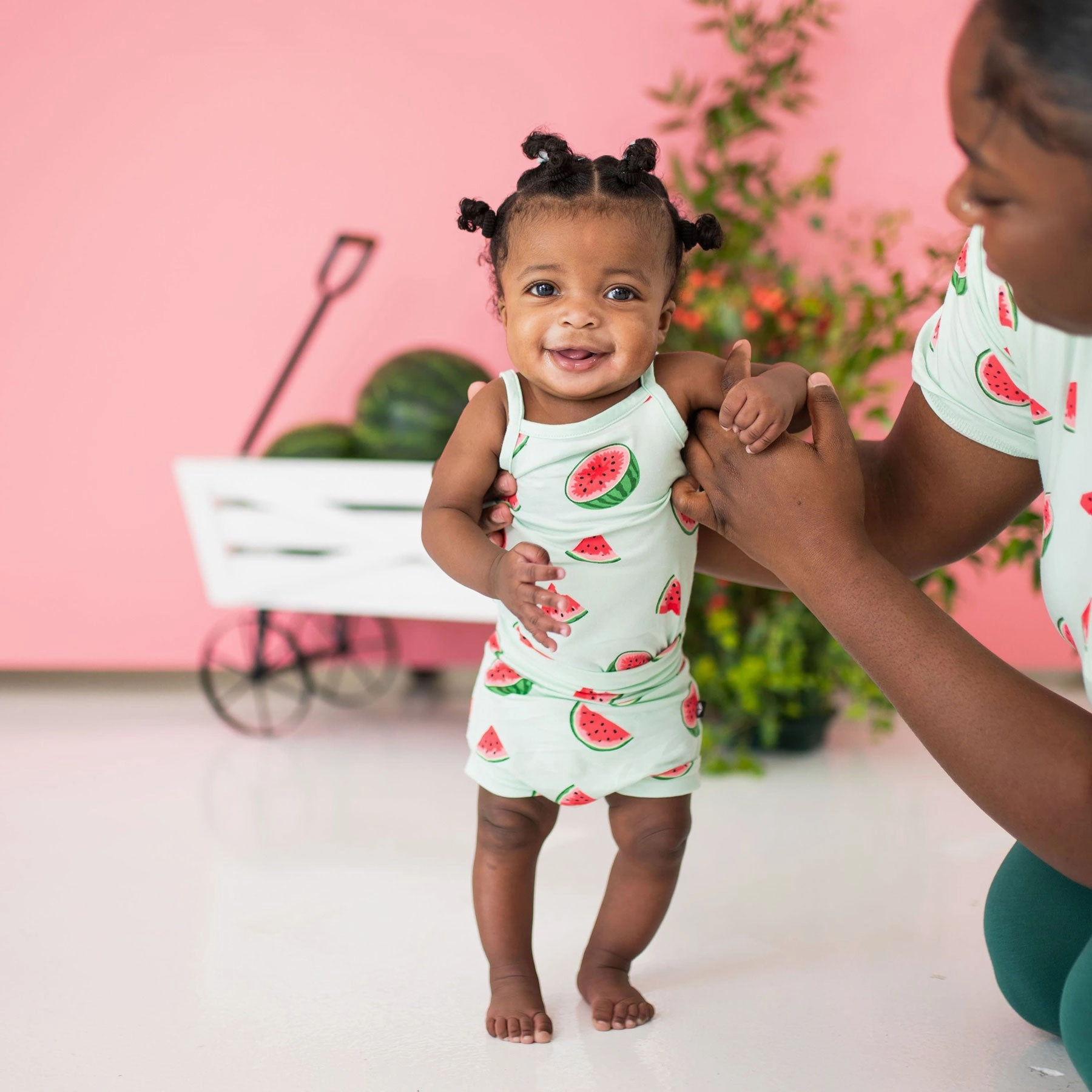 Spaghetti Strap Leotard - Watermelon