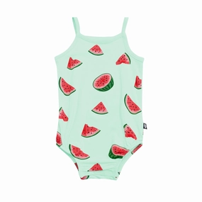 Spaghetti Strap Leotard - Watermelon