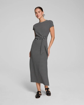 SPANX® AirEssentials Tie-Waist Maxi Dress, Stripe