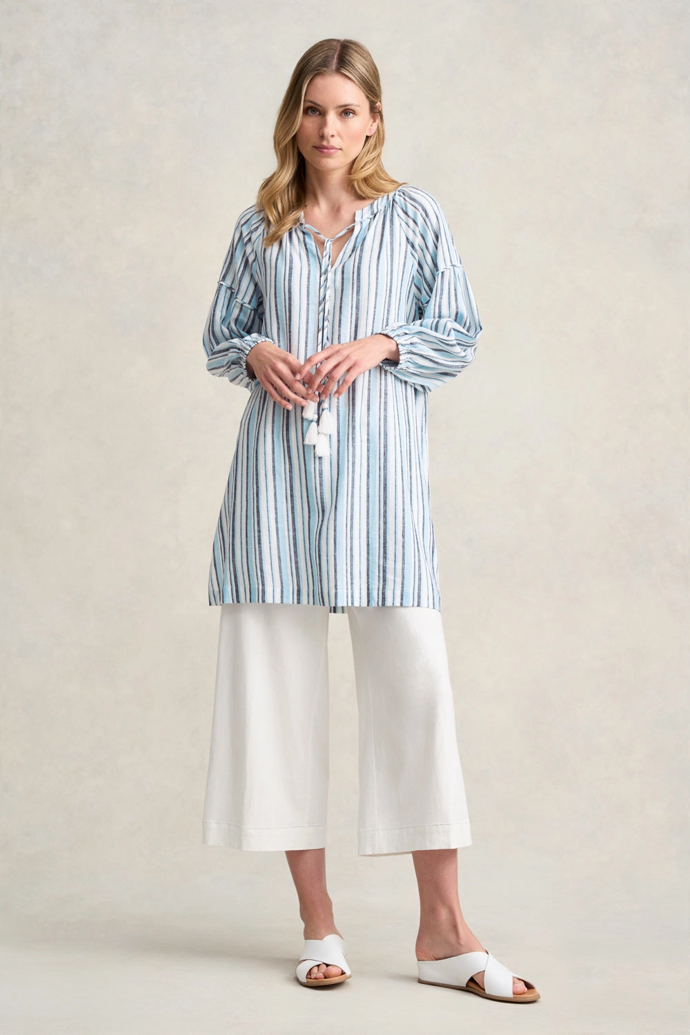 Stripe Kaftan - Blue Multi Stripe