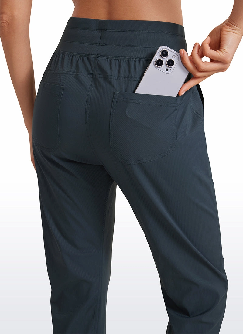 Striped Pants with Pockets 25''- Cinched Leg