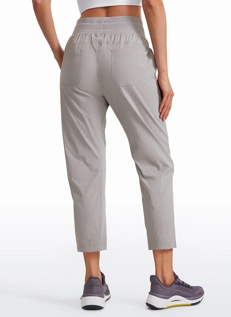 Striped Pants with Pockets 25''- Cinched Leg
