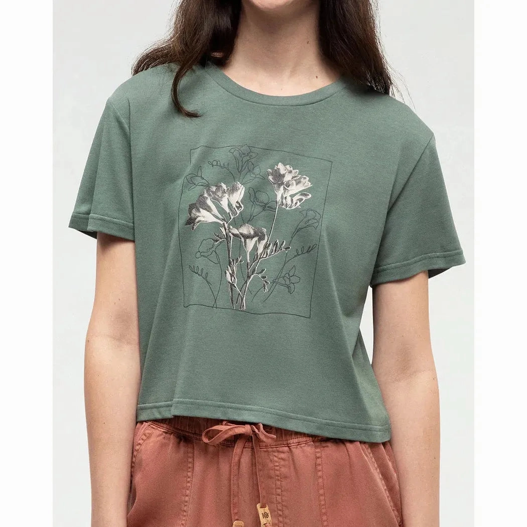 Tentree Women's Floral Crop T-Shirt