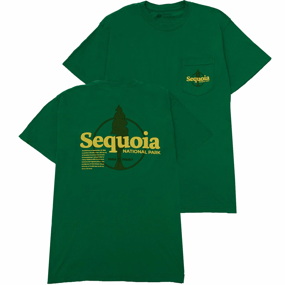 Unisex Sequoia Puff Print Pocket Tee