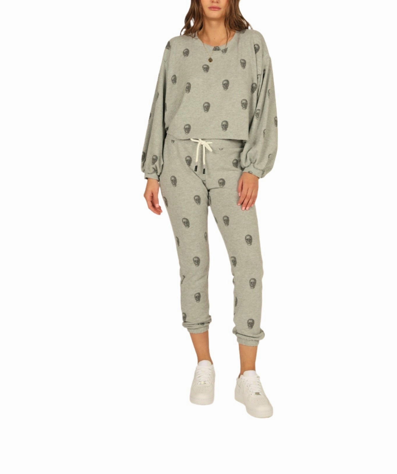 Vintage Havana Skull Print Hacci Jogger S10915