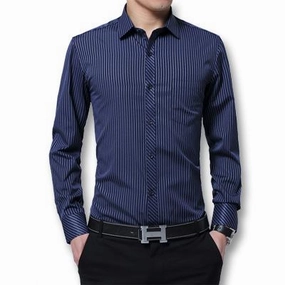 West Louis™ Fashion Slim Fitted Turn Down Dress Shirt