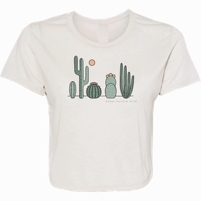 Women's Cactus Friends Cropped Tee