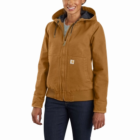 Women's Loose Fit Washed Duck Insulated Active Jac