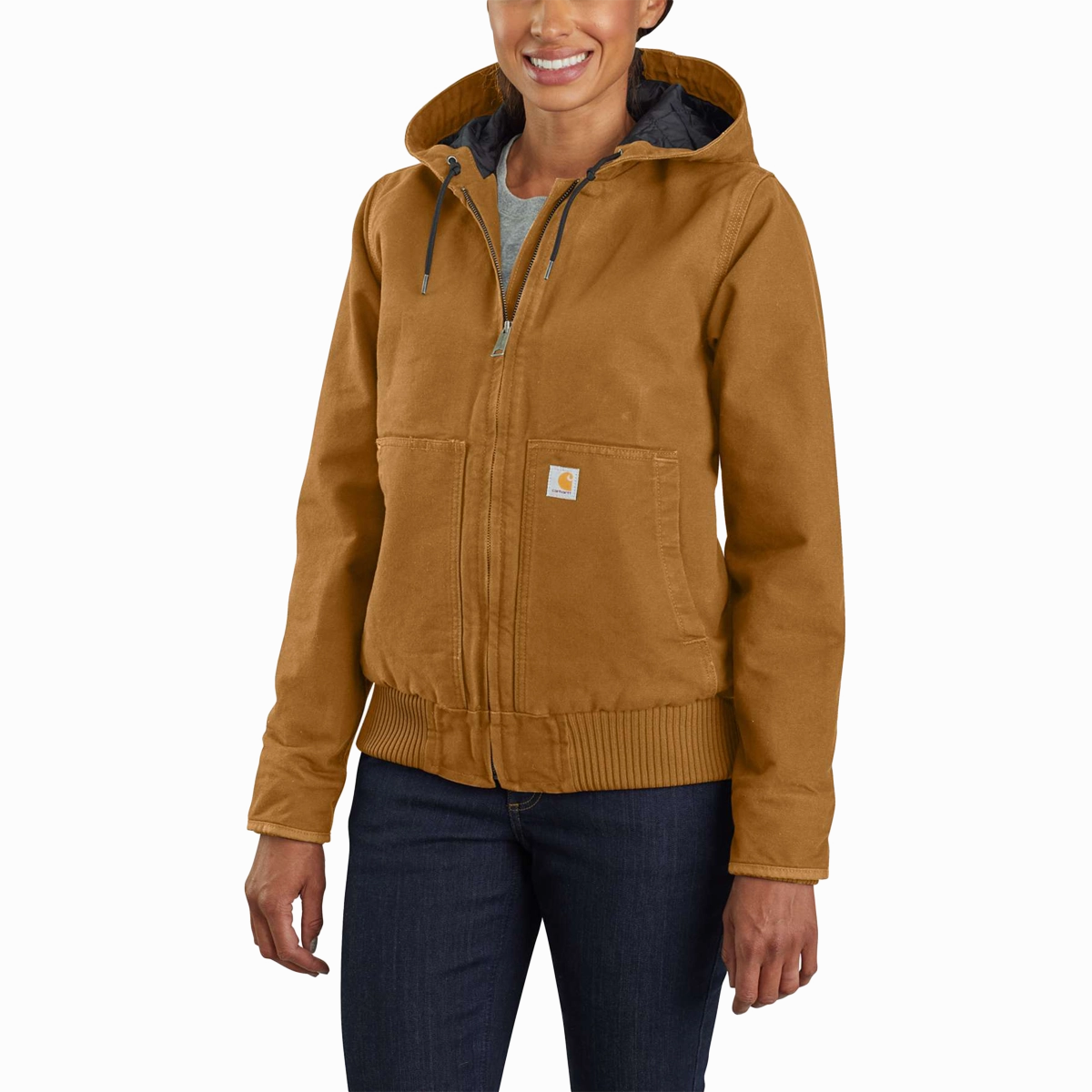 Women's Loose Fit Washed Duck Insulated Active Jac
