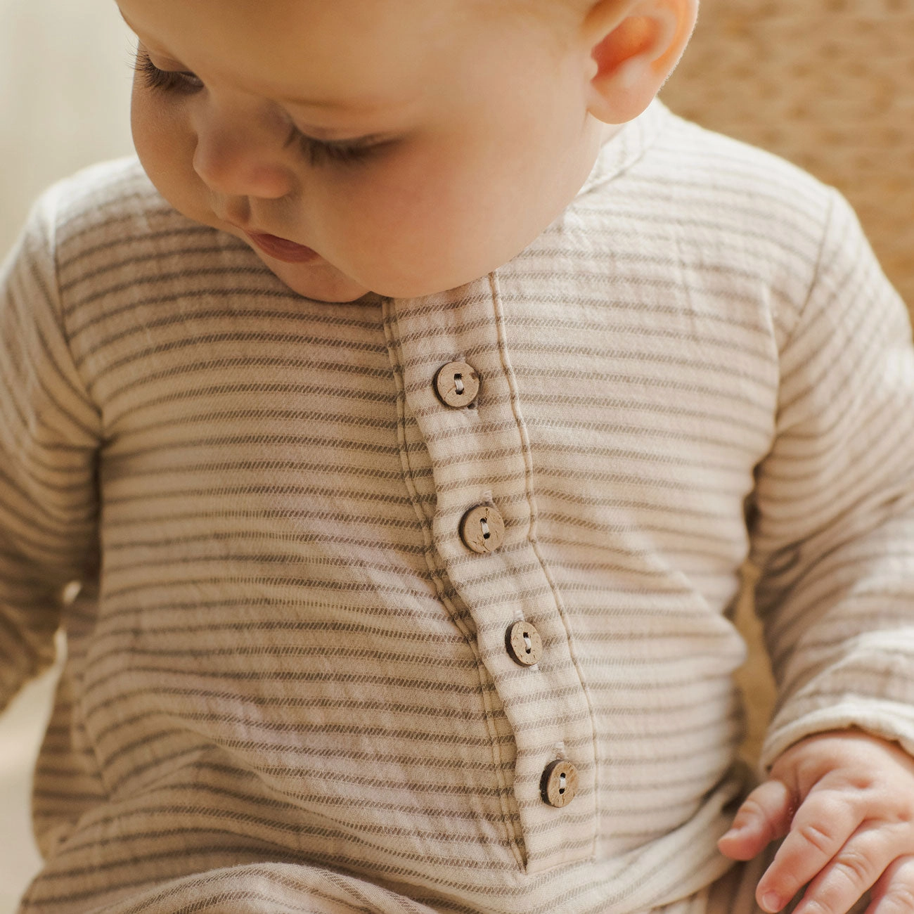 Woven Jumpsuit - Basil Stripe - FINAL SALE
