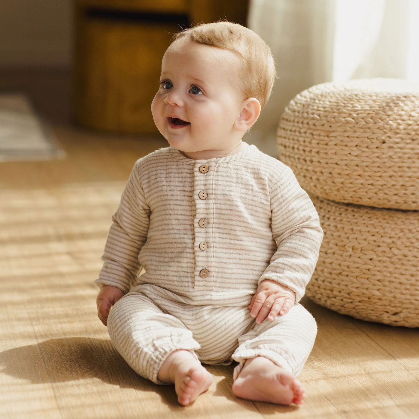 Woven Jumpsuit - Basil Stripe - FINAL SALE